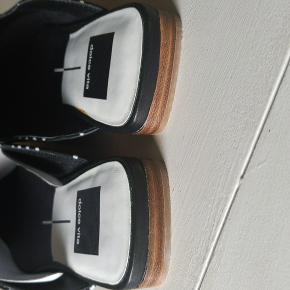 Like New Leather Dolce Vita Brie Polka Dot Mules - Picture 10 of 12